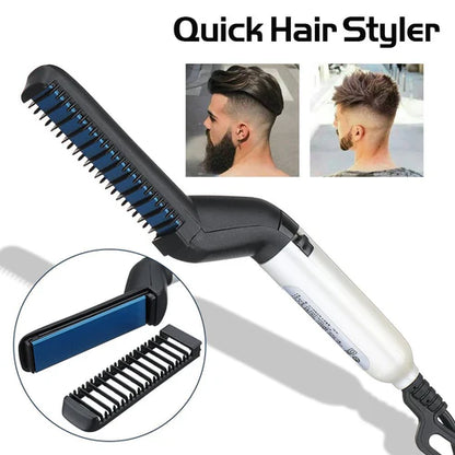 Electric Hair Straightener Brush,Men