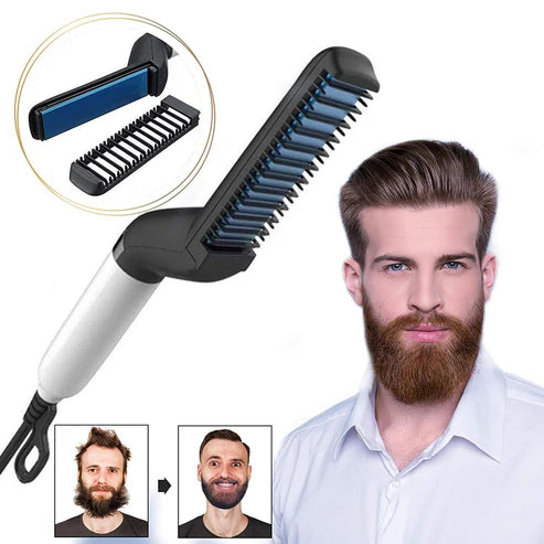 Electric Hair Straightener Brush,Men